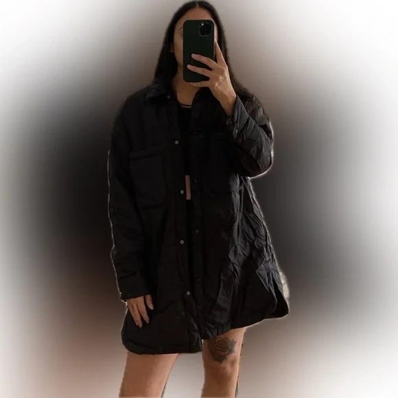 Zara Lightweight Puffer Coat - Picture 4 of 6